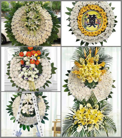 广东江门市台山市冲蒌镇八家村花圈速递